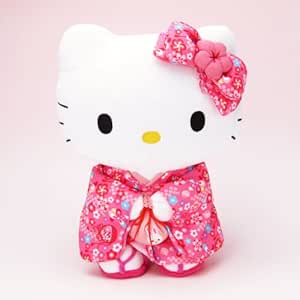 Amazon com Hello Kitty Kimono Stuffed Pink medium Size Amazon com Hello Kitty Kimono Stuffed Pink medium Size