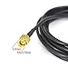 YOTENKO SMA Male to SMA Female Bulkhead Mount Cable RG174 6.5ft/2M SMA Extension Cable SMA Jumper RF Coaxial for SDR Equipment Antenna Ham Radio 3G 4G LTE Antenna ADS-B Dongle Receiver