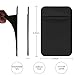 COCOFU Cell Phone Card Sleeve[Double Secure] Lid Pouch RFID, 3 Packs Ultra-Slim 3M Self Adhesive Card Holder Stick on Phone Sleeves with Pocket for Smartphones (Black+Grey+Brown)