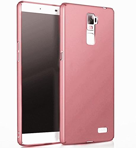 OPPO R7 Plus Case + Tempered Glass Screen Protector, [Ultra-Thin & Slim] [Lightweight] Anti-Scratch and Fingerprints Proof Plastic Hard Back Cover, Easily Install & Remove - Pink