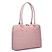 CoolBell 15.6 Inch Laptop Tote Bag Women Handbag Nylon Briefcase Classic Shoulder Bag For Laptop/Ultra-book/Macbook/Tablet / (Black) (15.6 Inches, Rose Gold)