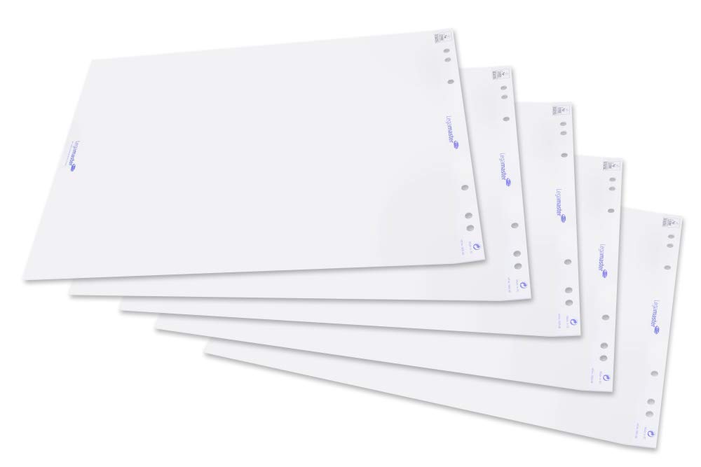 Legamaster Flipchart Paper Pads - Plain - 20 Sheets Per Pad - 5 Pack - 98 x 65 cm