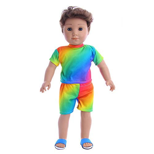 callm 18 Inch Doll Accessories Set Toys Doll Multicolor Clothes Wardrobe for 18 Inch American Boy Girl Dolls