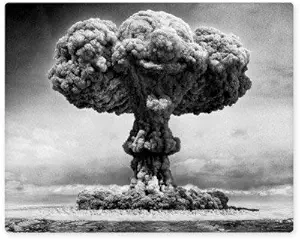 Carframes18 Atomic Bomb Explosion Nuclear Mushroom Cloud Vinyl Sticker - Car Window Bumper Laptop Bumper Sticker Decal