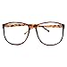 MJ Boutique's Tortoise Large Nerdy Thin Plastic Frame Clear Lens Eye Glasses Frame
