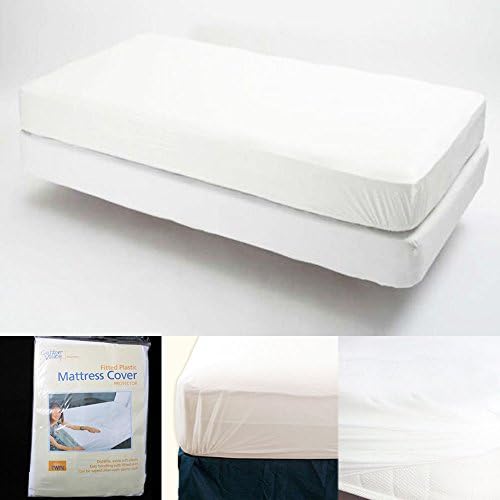 Best Mattress Protector Fitted Mattress Cover Vinyl Waterproof Bed Bug Allergy Protector New ! (Twin)