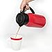 Vremi 51 oz Coffee Carafe - 1.5 liter Tea Thermos Large Travel Bottle Stainless Steel Vacuum Insulated with Leak Proof Lid - Thermal Carafe Hot Drink Carrier Container with Heat Cold Retention - Red