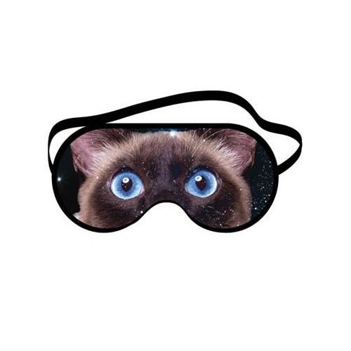 Cat Eyes Funny Novelty Sleeping Mask For Travel Or Home