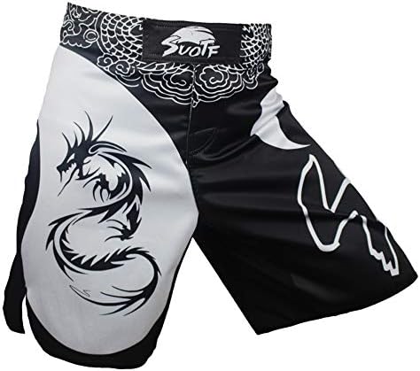 SUOTF MMA Dragon Boxing Domineering Motion Picture Cotton Training Kickboxing Shorts Muay Thai Grappling Shorts