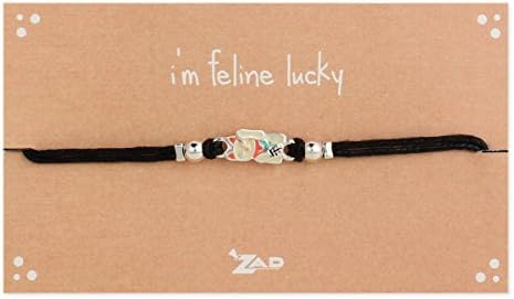 I'm Feline Lucky Cat Charm Pull Bracelet