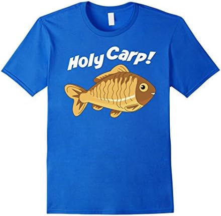 Men's Holy Carp T-Shirt for Fisherman - Fishing Gifts for Men Large Royal Blue