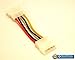 4 Pin Molex Male to a 4 Pin Molex Male Power Cable - 3 Inches