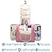 tuowan Hanging Toiletry Bag Travel Cosmetic Makeup Kit Organizer for Women Men Large (Pink (2 side pockets))