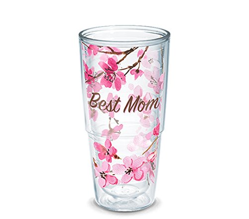 Tervis 1195971 Cherry Blossom Best Mom Insulated Tumbler, 24