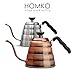 HOMKO Copper Gooseneck Kettle Stainless Steel for Hand Drip Coffee - Tea Pour Over Kettle - 40floz (1.2L, Copper)
