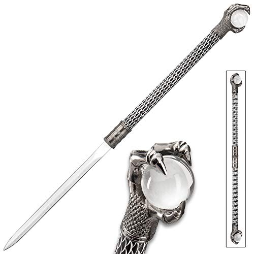 K EXCLUSIVE Raven Klaw Twin Hidden Sword Set - 3Cr13 Stainless Steel Blade, Aluminum Handles, Crystal Balls - Length 30 1/4" - Thumbnail 5