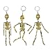 Kicko 6 Inch Skeleton Keychain - 12-Pack Mini Backpack Hook - Keyring for Bag and Belt Loop Accessory, Halloween Decor, Arts and Crafts, Educational Tool, Party Favors