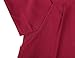 MUXXN Women's Work Formal Dresses Lady Pencil Cute Retro 1950's Style 3/4 Sleeve Business Office Dress Burgundy XL