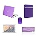 TOP CASE - 5 in 1 Omni Bundle Rubberized Hard Case, Keyboard Cover, Screen Protector, Sleeve, Mouse Compatible MacBook Air 13