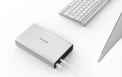 image for Nekteck Aluminum USB C Hard Drive Enclosure SATA HDD/SSD Adapter Case 
