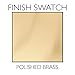 Design House Door Accessories 202630 Jumbo Hand Rail Bracket, Polished Brass