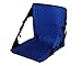 Crazy Creek Products RED Lodge- Montana - USA HEX 2.0 Original Chair Camping, Stadium Seating All Terrains, Adjustable Straps, Compact Design, Water-Resistant, Black/Royal Blue