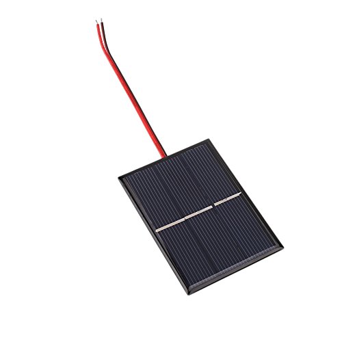 Goodjobb 0.65W 1.5V 430mA Mini Silicon Solar Power Cell Charger Panel DIY Module Solar Cells With Wire Cable