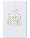 American Greetings Happily Hitched Wedding Card with Glitter