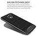 Galaxy J4 2018 Case, Zeking Brushed Texture Soft TPU Carbon Fiber Shock Resistant Phone case Anti-Scratch Flexible Full-Body Protective Cover for for Samsung Galaxy J4 (2018) (Black)