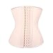 Lover-Beauty Women's Latex Underbust Corset Waist Training Cincher 9 Steel Boned Size M Beige