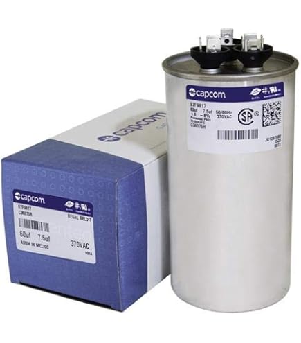 97F9817 60 + 7.5 uf MFD 370 Volt VAC - Replacement Round Run