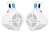 Rockville RWB65W Pair 6.5" White 2 Way 250 Watt Marine Wakeboard Tower Speakers