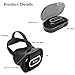 Foldable Portable 3D VR Glasses, Adjustable Virtual Reality VR Headset for 4.5 - 6 Inch Screen Smart Phone - Black