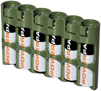 PowerPax - Caja de 6 pilas AAA, color verde militar: Amazon.es: Bricolaje y herramientas