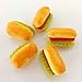 The Best Buy 5 pcs Dollhouse Miniature Food 7x15mm Scale 1:12 Hotdogs Bread