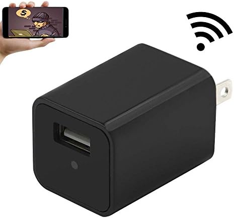 Wifi Wall Charger Adapter Mini Camera,YYCAMUS 1080P HD USB AC Wall Plug Adapter Nanny Cam with Motion Detection