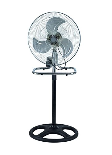 PrimeTrendz TM 3 in 1 High Velocity 18 Inch Industrial Grade Floor Stand Mount Oscillating Blower Fan (Stand + Desk + Wall Fan) by USA Cash and Carry!
