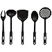 HULLR 10-Piece Nylon Kitchen Utensils Cooking Tool Set - Classic Black