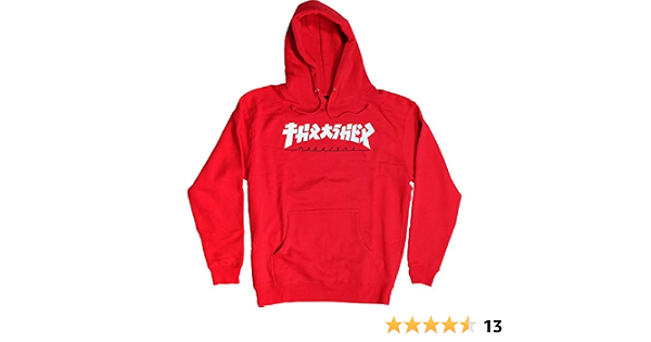 Amazon.com: Thrasher Magazine Godzilla - Sudadera con capucha para hombre  (talla XL), color rojo : Ropa, Zapatos y Joyería