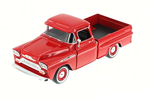 1958 Chevrolet Apache Fleetside Pickup Truck Red 1/24 by Motormax 79311