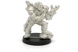 STONEHAVEN MINIATURES Stonehaven Half-Orc Mechanist Miniature Figure (for 28mm Scale Table Top War Games) - Made in USA