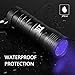 UV Torch, TechRise 12-Led LED UV Flashlight Pets Blacklight Dogs/Cats Urine Detector, Ultraviolet Flashlight Find Dry Stains on Clothes, Carpets or Floor