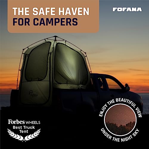 Truck Bed Tent Quick & Easy Automatic Setup Pickup Truck Tent For Mid