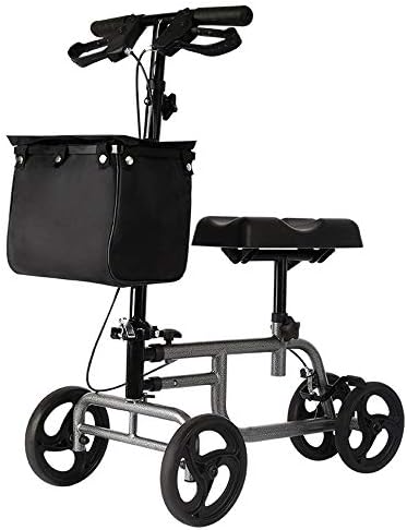 Kneerover Luxury Operable Knee Joint Knee Walker Scooter Elderly Rehabilitation Walker Disabled Assisted Walking Cart Trolley with Wheel