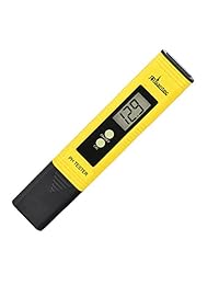 Risantec   Medidor de PH digital, mejor para acuario, piscina, jacuzzi, hidropónico, vino, resolución de calibración por pulsador .01   alta precisión +   .05   Gran pantalla LCD   Satisfacción garantizada