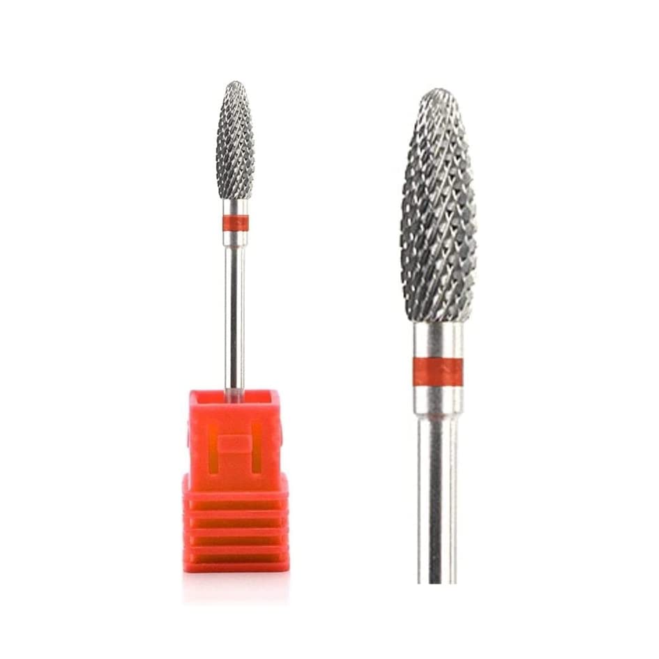 Natury Nails Tungsten carbide bit for nail turning machine, manicure, pedicure, semi-permanent nail polish, acrylic nails and gel nails. Rotary drill (fine grain)