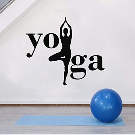 65x57 Cm Yoga Mural De La Pared Yoga Hindu Espiritual Calcomanias