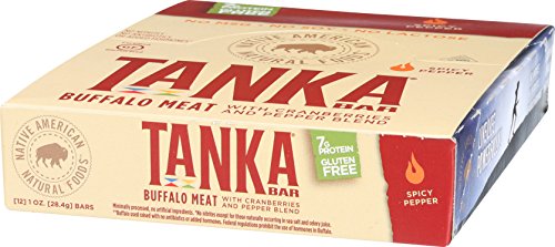 Meat Bar with Buffalo and Cranberries by Tanka, Spicy Pepper, Beef Jerky Alternative, Gluten Free Snacks, 1 Ounce Bar, Pack of 12 - Thumbnail 4