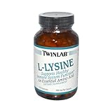 Twinlab L-Lysine 500mg, 100 Capsules (Pack of 4)