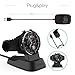 [2-Pack] TUSITA Charger for Ticwatch E2 S2 - USB Charging Cable + Charging Cradle Dock 100cm - Smartwatch Accessories